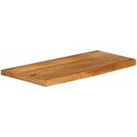 Berkfield Home Table Top Live Edge 80x30x3.8 cm Solid Wood Mango in Brown