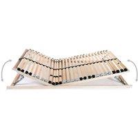 Berkfield Home Slatted Bed Base with 28 Slats 7 Zones 70x200 cm in Light Tan