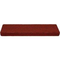 Berkfield Home Stair Mats 10 pcs Bordeaux Red 65x21x4 cm Needle Punch | Size: Medium