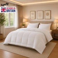 Grace Duvet 10.5 Tog Supersoft All Season Comfort in White | Size: Super King