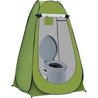 Nordara 6L Portable Hiking Toilet Potty with Pop-Up Privacy Tent Combo Set in Green | Size: Single