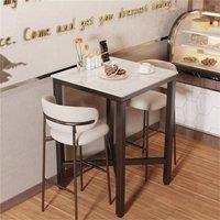 Nordara Real Marble Bar Table | Size: 0.6m2