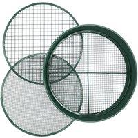 Nordara Garden Metal Soil Sieve Riddle 3/6/12mm Mesh Compost Stone Sifter in Green | Size: 1kg