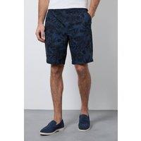 Maine Men's Navy Printed Chino Shorts | Size: 34