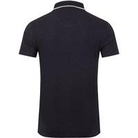 Weird Fish Men's Powell Textured Polo Shirt in Midnight | Size: Small