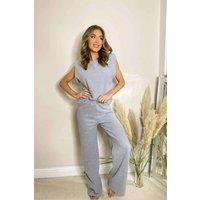 Urban Bliss Women's Soft Touch Flare Trousers in Grey | Size: 16