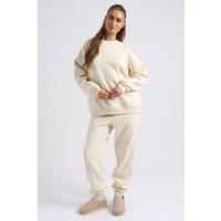 Urban Bliss Women's Cream Cuffed Jogger | Size: 14