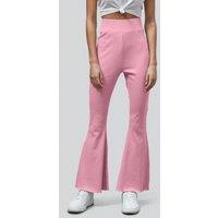 Enorsia Women's Women's High Waisted Flare Leggings in Pink | Size: 12