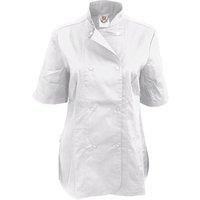 Dennys Women's Short Sleeve Fitted Chef Jacket in White | Size: Medium