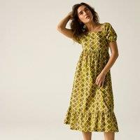 Regatta Women's Orla Kiely Midi Summer Dress in Yellow | Size: 8