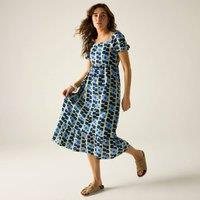 Regatta Women's Orla Kiely Midi Summer Dress in Blue | Size: 8