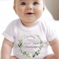 Aye Do Gifts Personalised Christening Day Baby Outfit: Vest in White | Size: 0-3 m