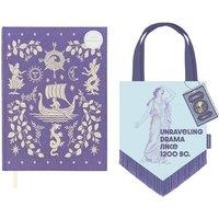 Portico Designs Ltd Odyssey Printed Tote Bag & Embroider Chunky Hardback Journal Set