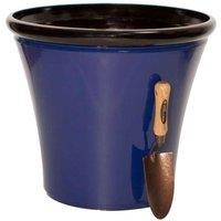 Primrose Royal Blue Glaze Effect Round Planter Outdoor Plant Pot 50cm in Cobalt