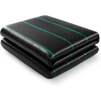 Keplin Heavy Duty Weed Control Membrane Fabric, Water- Resistant (2Mx10M) in Black