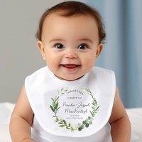 Aye Do Gifts Personalised Christening Day Baby Outfit: Bib in White