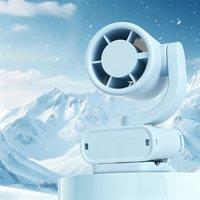 Obasyhig Mini Foldable Digital Clip Fan in Blue