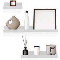 Nordara White Set of 3 Picture Hanging Display Book Storage Rack | Size: 100 cm x 100 cm