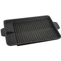Nordara Non Stick Camping Griddle Pan Barbecue Cooking Plate Cookware in Black | Size: 40 cm x 30 cm