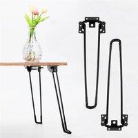 Nordara 20 -4Pcs Folding Table Legs in Black | Size: 10000mm x 520mm