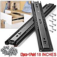Nordara Black 450mm 2pcs Drawer Storage Shelves Kitchen