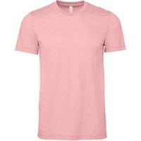 Bella + Canvas Men's Crew Neck T-Shirt in Pink | Size: Small