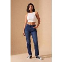 Femme Luxe Women's Lightweight Wash Fit Jeans in Blue | Size: 14