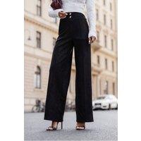 Love Lace Women's Elastic Viscose Trousers FERN Fit in Black | Size: Small