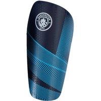 Manchester City FC Fuse Slip-In Shin Guards in Blue | Size: 7-9 Years