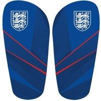 England FA Slip-In Shin Guards in Bright Blue | Size: 10-11 Years