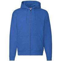 Fruit of the Loom Men's Premium Full Zip Hoodie in Blue | Size: XL