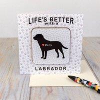 Uniqueful Personalised Lifes better with Coaster Card for Friend