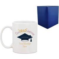 Uniqueful Personalised ConGRADulations Design Printed Graduation Mug for Friend in White | Size: 10m