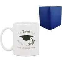 Uniqueful Personalised The Tassel was worth the Hassle Graduation Mug in White | Size: 1000ml