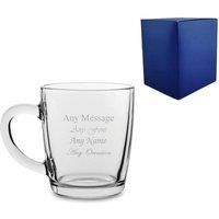 Uniqueful Personalised Engraved Barrel Mug 12oz Birthday Gift for Friend in Clear | Size: 1000ml