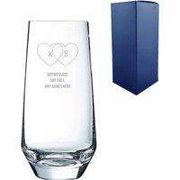 Uniqueful Personalised Engraved Valentine's Day Lima Hiball Glass Anniversary in Clear | Size: 1000ml