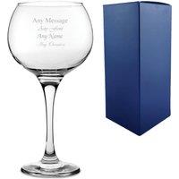 Uniqueful Personalised Engraved Extra Large Ambassador Gin Balloon Glass in Clear | Size: 1000ml