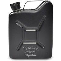 Uniqueful Personalised Engraved Black Jerry Can Hip Flask Birthday Gift for | Size: 100ml