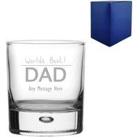 Uniqueful Personalised Engraved Fathers Day Bubble Whisky for Dad in Clear | Size: 1000ml