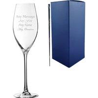 Uniqueful Personalised Engraved 8.5oz Grands Cepages Champagne Flute in Clear | Size: 1 Pack