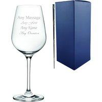 Uniqueful Personalised Engraved 15oz Invitation Wine Glass for Friend Birthday in Clear | Size: 20oz (550ml)