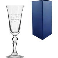 Uniqueful Personalised Engraved 150ml Jasmine Champagne Flute in Clear | Size: 1500ml