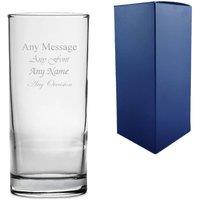 Uniqueful Personalised Engraved 285ml Classic Tumbler Gift Box Birthday Friend in Clear | Size: 300ml