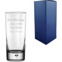 Uniqueful Personalised Engraved 13oz Bubble Hiball Glass in Clear | Size: 100ml