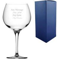 Uniqueful Personalised Engraved 24oz Juniper Gin Balloon Glass Family Gift in Clear | Size: 20oz (550ml)