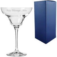 Uniqueful Personalised Engraved 270ml Infinity Cocktail Saucer Birthday Gift Box in Clear | Size: 300ml