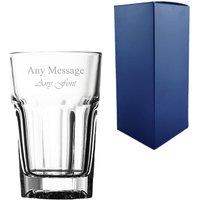 Uniqueful Personalised Engraved Casablanca Beverage Glass for Friend Birthday in Clear | Size: 1000ml