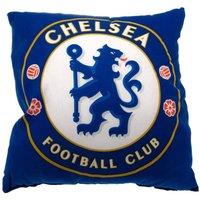 Chelsea FC Official Football Crest Cushion in Blue