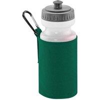 Quadra Water Bottle & Fabric Sleeve Holder in Bottle Green