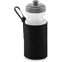 Quadra Water Bottle & Fabric Sleeve Holder Pack of 2 in Black